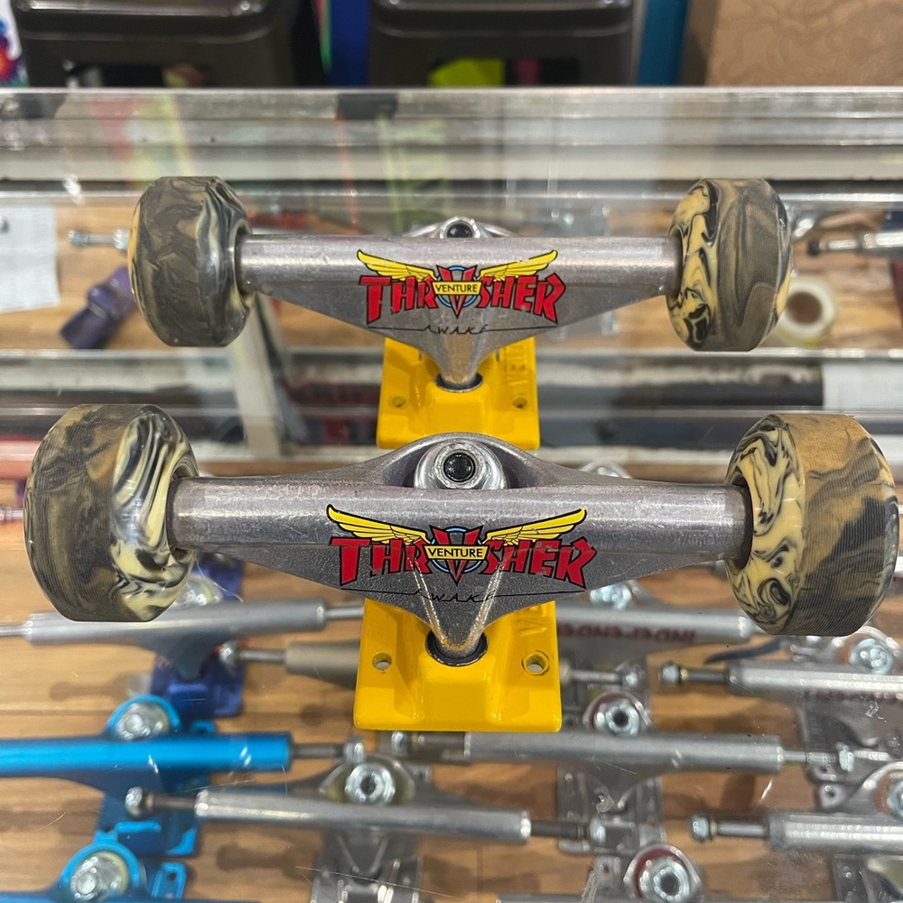 Venture skateboard trucks Thrasher magazine collab